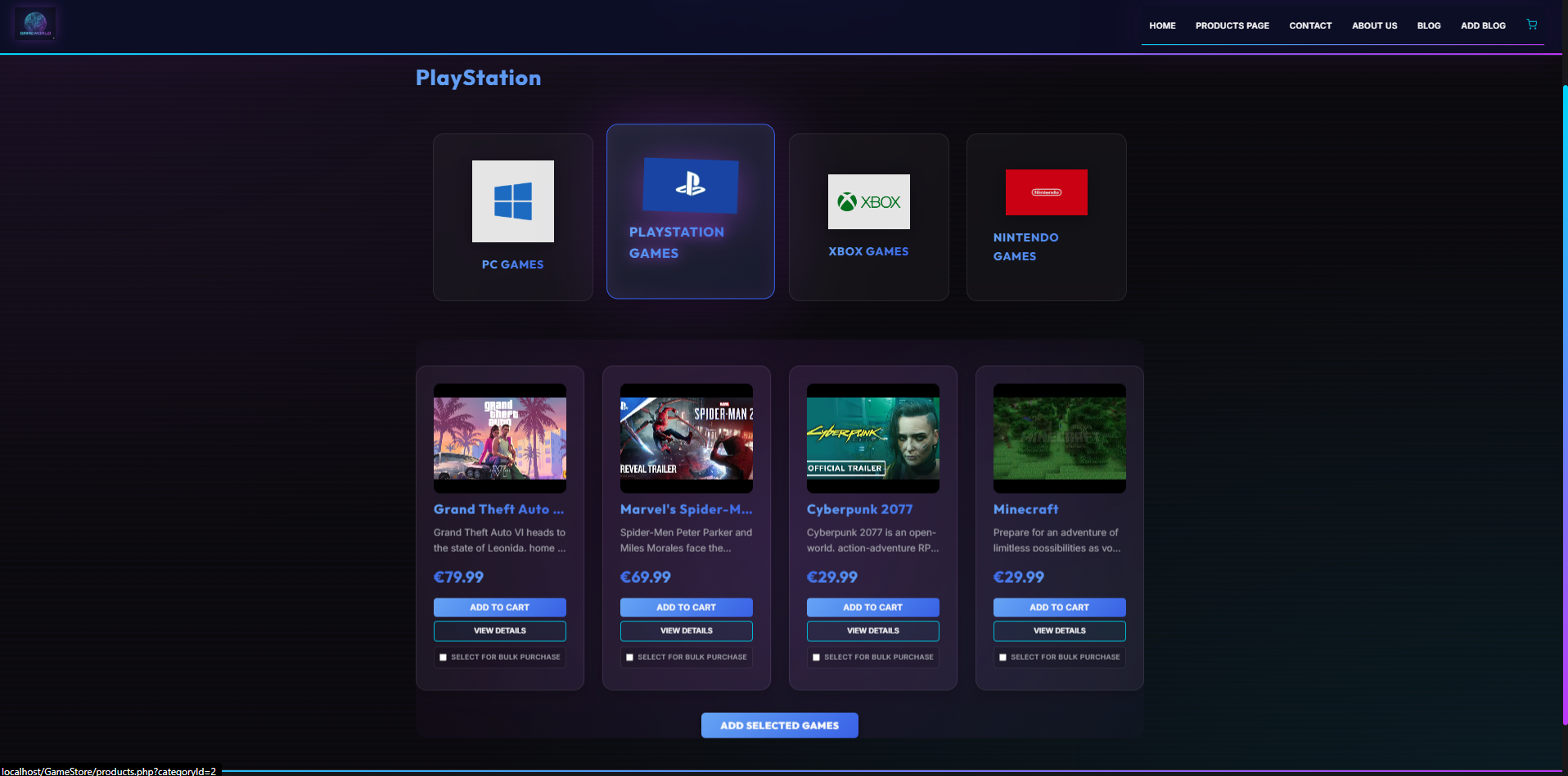 GameStore App 3